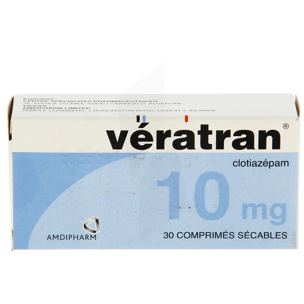 Veratran clotiazepam anxiolytique